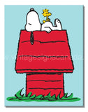 Snoopy & Woodstock Tin Sign-12X16 Sign