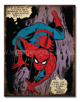 Spider Man Wall Tin Sign-12X16 Sign
