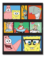 Spongebob Friends Tin Sign-12X16 Sign