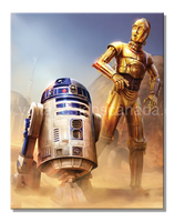 Star Wars C3Po-R2D2 Tin Sign-12X16 Sign