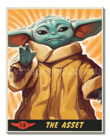 Star Wars Mandalorian Grogu Tin Sign-12X16 Sign