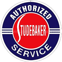 Studebaker Service 24 Round Tin Sign