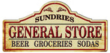 Sundries General Store Vintage Cut Out Metal Sign 23’X11.4’ Metal Sign