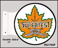 Supertest Gasoline Flange Reproduction Metal Sign Flange Sign