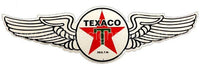 Texaco Wing Die-Cut Tin Sign