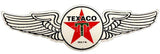 Texaco Wing Die-Cut Tin Sign