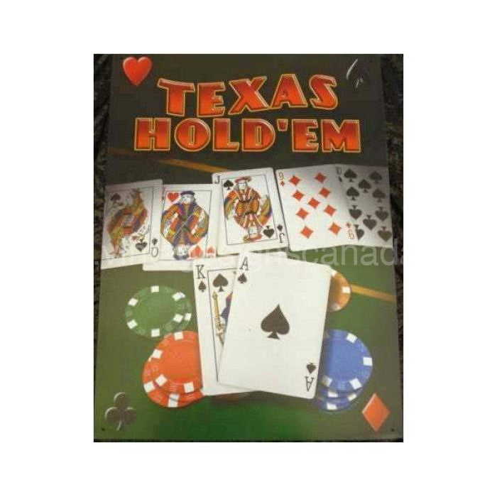 Texas Holdem Tin Sign Tin Sign