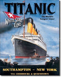 Titanic White Star Tin Sign