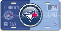Toronto Blue Jays Bullseye Tin Licence Plate Aluminum Signs