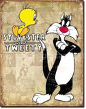 Tweety & Sylvester Retro Tin Sign