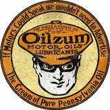 Vintage If Motors Could Speak Oilzum Motor Oil Sign-14’ Round Metal Sign