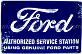 Weathered Ford Servicetin Sign-16X12 Tin Sign
