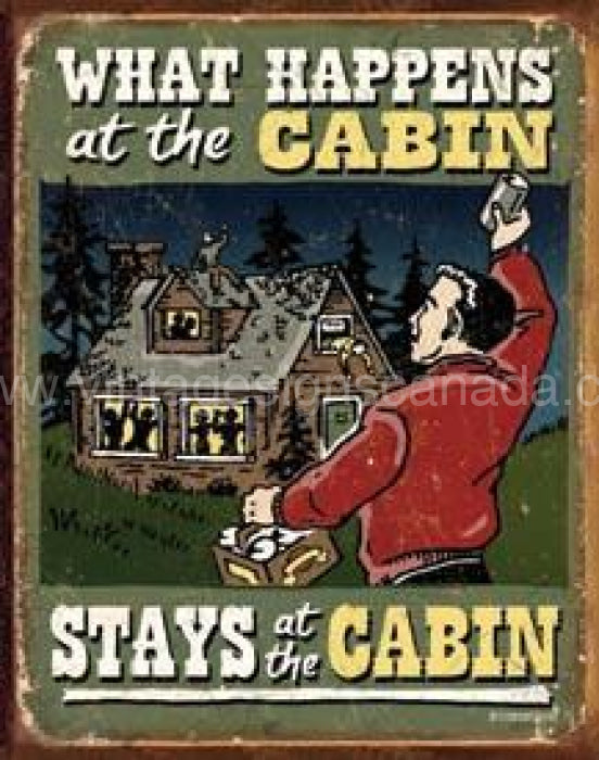 What Happens Tin Sign