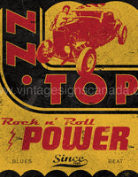 Zz Power Tin Sign-12’’X16’’ Sign