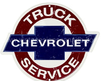 12 Chevy Truck Service Die-Cut Sign Tin Sign