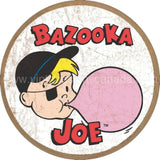 12 Round Bazooka Joe Tin Sign