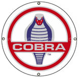 12"  Round Cobra Metal Sign - Vintage Signs Canada
