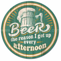 12 Roundbeer Afternoon Wake Up Tin Sign