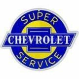 12 Super Chevrolet Service Die-Cut Tin Sign Tin Sign