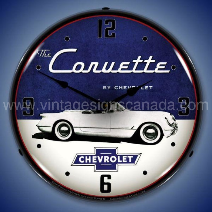 1954 Corvette Led Clock