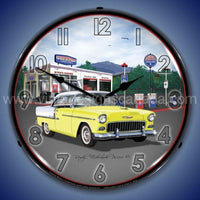 1955 Bel Air Mitchs Garage Led Clock