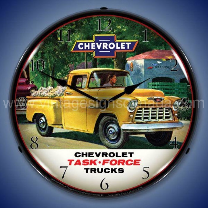 1955 Chevrolet Task Force Truck Led Clock