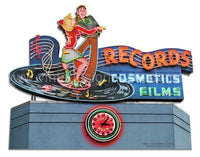 1956 Records Sign Building Vintage Metal Sign-18X15 Metal Sign