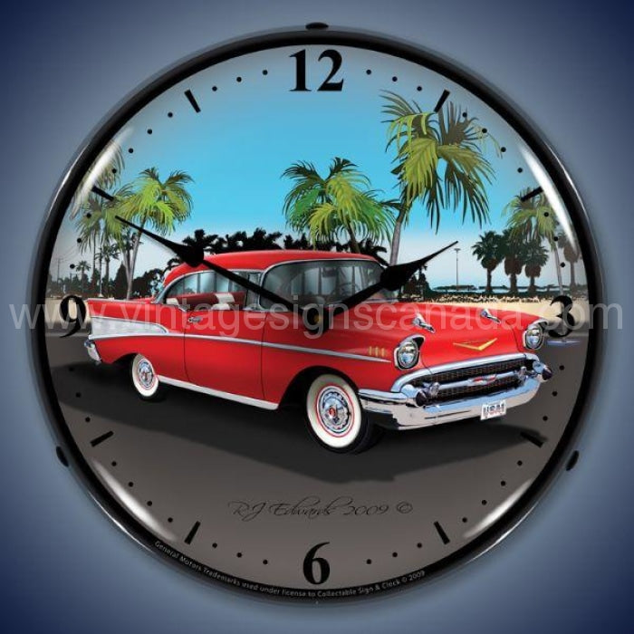 1957 Chevy Led Clock
