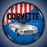1958 Corvette Led Clock