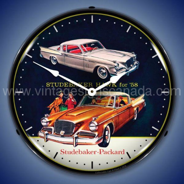 1958 Studebaker Hawk Led Clock