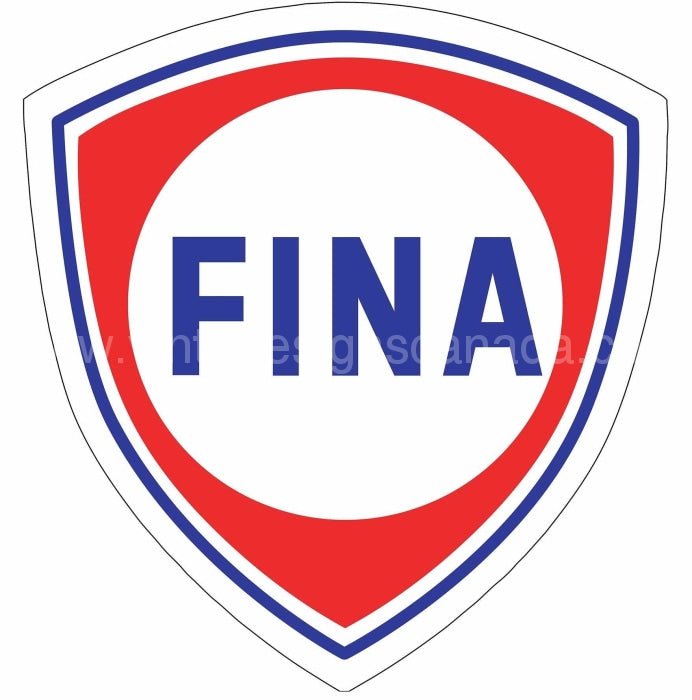 1960S Fina Logo Gas Station Metal Sign-18X18 Metal Sign