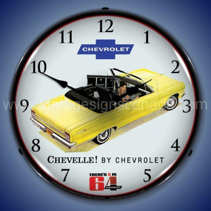 1964 Chevelle Convertible Led Clock