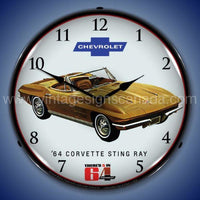 1964 Corvette Stingray Led Clock