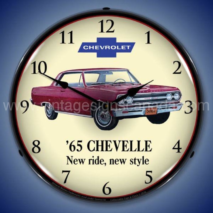 1965 Chevelle Led Clock