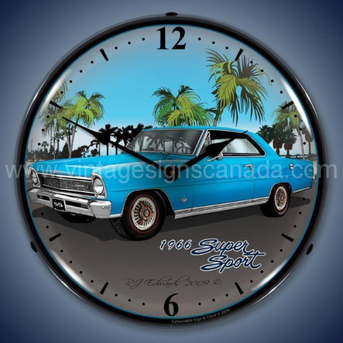 1966 Nova (Blue) Led Clock