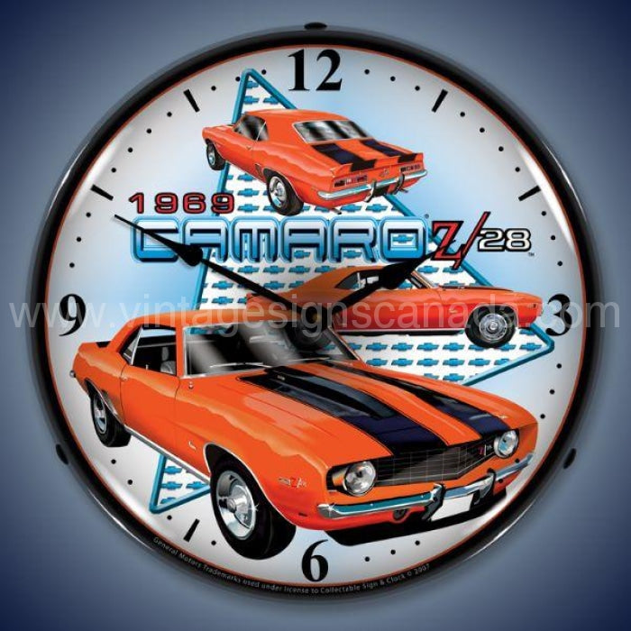1969 Camaro Z28 Led Clock