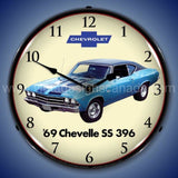 1969 Chevelle Ss 396 Led Clock