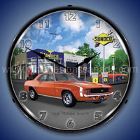 1969 Rs Ss Camaro Sunoco Led Clock