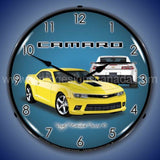 2014 Ss Camaro Bright Yellow Led Clock