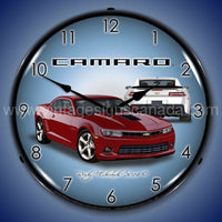 2014 Ss Camaro Crystal Red Led Clock
