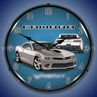 2014 Ss Camaro Silver Ice Led Clock