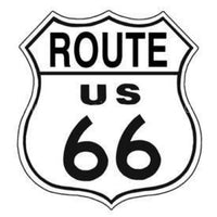 24 Die Cut Route 66 Tin Sign