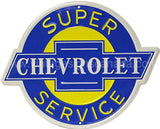 24 Super Chevrolet Service Die-Cut Tin Sign Tin Sign