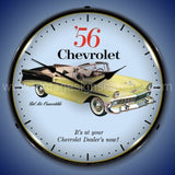56 Chevrolet Bel Air Convertible Led Clock