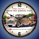 57 Cameo Chevrolet Pickup Truck Led Clock