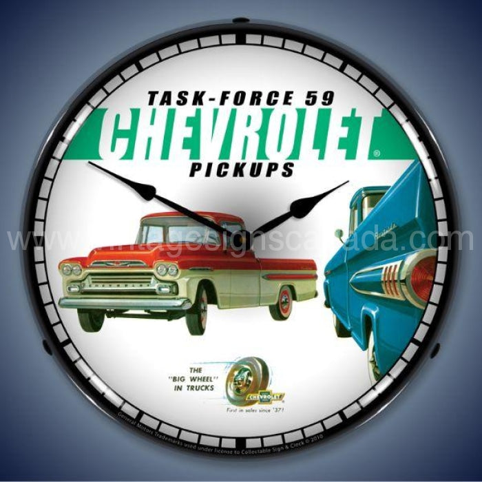 59 Chevy Pickup Led Clock