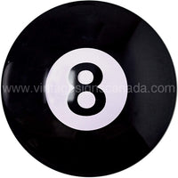 8 Ball 15 Dome Metal Sign Tin