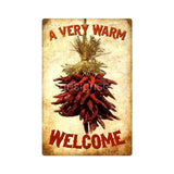 A Very Warm Welcome Tin Sign - Vintage Signs Canada