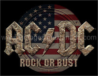 Ac/Dc Rock Or Bust Tin Sign-16X12 Sign