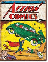 Action Comics No.1 Tin Sign-12X16 Sign